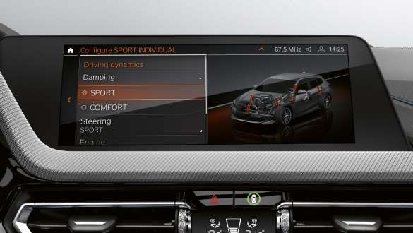 Adaptive suspension F40. BMW 1 Series with Adaptive suspension F40.