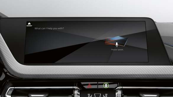 Clever voice assistant F40. The smart voice control system BMW Intelligent Personal Assistant of the BMW 1 Series F40.