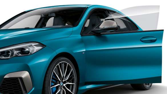 Frameless doors BMW 2 Series Gran Coupé F44 Frameless doors BMW 2 Series Gran Coupé Snapper Rocks Blue metallic F44 exterior