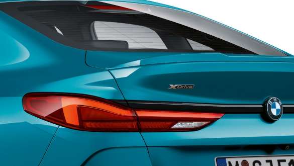 LED rear lights BMW 2 Series Gran Coupé F44 LED rear lights BMW 2 Series Gran Coupé Snapper Rocks Blue metallic F44 close-up view