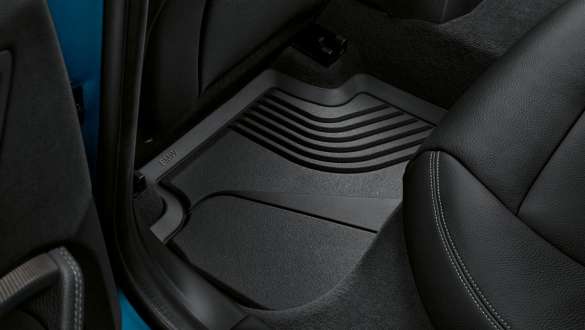 BMW all-weather floor mats rear BMW 2 Series Gran Coupé F44 BMW all-weather floor mats rear BMW 2 Series Gran Coupé Snapper Rocks Blue metallic F44 interior