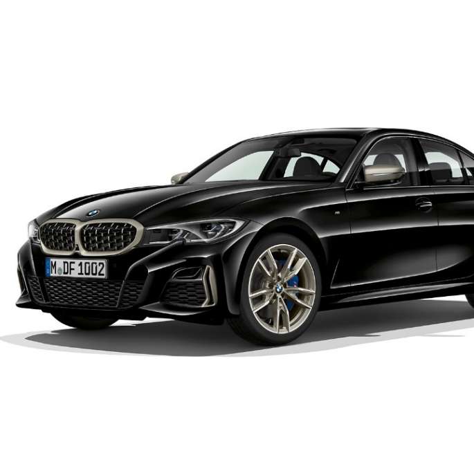 BMW 3 Series Sedan, BMW M340i xDrive Side still shot of BMW 3 Series Sedan as M340i xDrive.