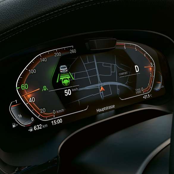 BMW Personal CoPilot BMW 5 Series Sedan G30 플러그인 하이브리드 BMW Personal CoPilot BMW 5 Series Sedan G30 2020 Control Display interior 플러그인 하이브리드