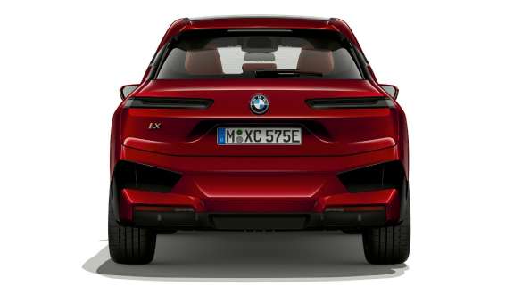 BMW iX i20 electric SUV 리어 뷰 BMW iX electric SUV Aventurin Redi20 리어 뷰