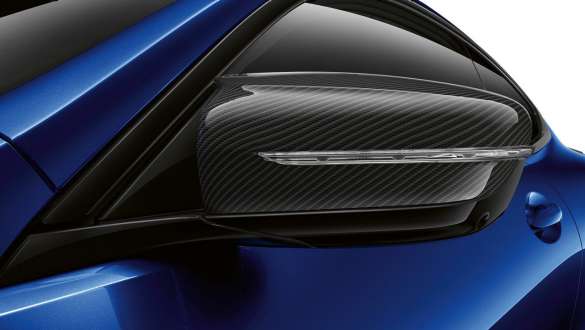 M 카본 익스테리어 패키지 BMW M850i xDrive 쿠페 G15 LCI 페이스리프트 2022 BMW M850i xDrive 쿠페 G15 LCI 페이스리프트 2022 M 포르티마오 블루 메탈릭 M 카본 익스테리어 패키지 아웃사이드 미러 클로즈업