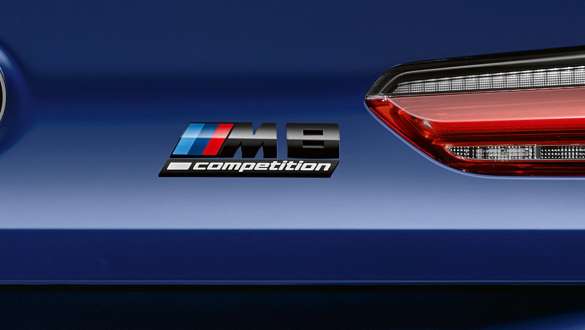 M8 Competition badge F92. M8 Competition badge of the BMW M8 Competition Coupé F92.