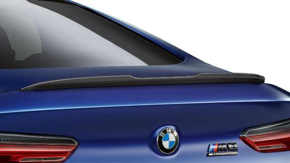 M rear spoiler in Carbon F92. BMW M8 Competition Coupé with M rear spoiler in Carbon F92.