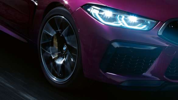 BMW M8 Competition Gran Coupé with Adaptive M suspension F93 BMW M8 Competition Gran Coupé with Adaptive M suspension F93 2020 Individual Ametrine metallic close-up front