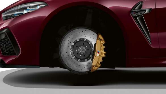 M Carbon ceramic brake BMW M8 Competition Gran Coupé F93 M Carbon ceramic brake BMW M8 Competition Gran Coupé F93 2020 BMW Individual Ametrine metallic side view