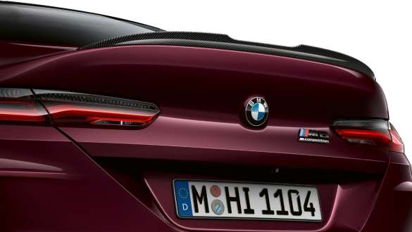 M rear spoiler BWM M8 Competition Gran Coupé F93 M rear spoiler in Carbon BMW M8 Competition Gran Coupé F93 2020 Individual Ametrine metallic close-up rear