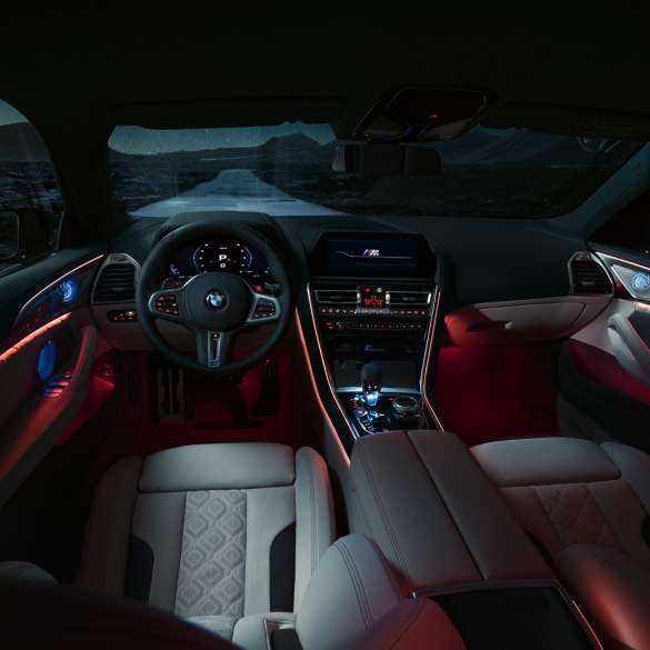 BMW M8 Competition Gran Coupé interior F93 BMW M8 Competition Gran Coupé with M sport seats F93 2020 interior