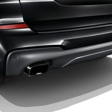 BMW X3 M40i와 BMW X3 M40d SUV, 테일파이프 트림 G01 BMW X3 M40i 및 BMW X3 M40d SUV 블랙 사파이어 메탈릭, 외관, 블랙 크롬 테일파이프 G01