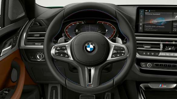 가변 스포츠 스티어링 BMW X3 M40i M40d G01 LCI 페이스리프트 2021 BMW X3 M40i M40d G01 LCI 페이스리프트 가변 스포츠 스티어링 M 가죽 스티어링 휠