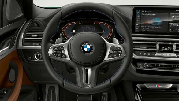 M 가죽 스티어링 휠 BMW X3 M40i M40d G01 LCI 페이스리프트 2021 BMW X3 M40i M40d G01 LCI 페이스리프트 2021 M 가죽 스티어링 휠