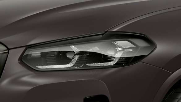 BMW 인디비주얼 헤드라이트 섀도우 라인 BMW X4 M40i M40d G02 LCI 2021 BMW X4 M40i M40d G02 LCI 2021 페이스리프트 BMW 인디비주얼 헤드라이트 섀도우 라인 클로즈업
