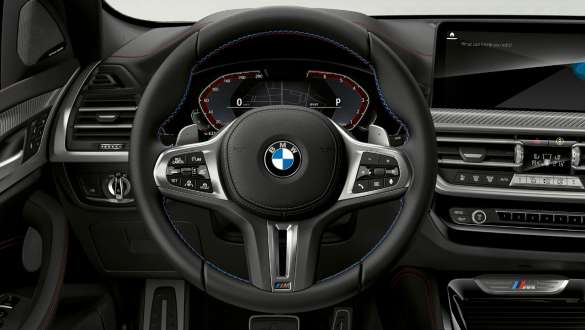 M 가죽 스티어링 휠 BMW X4 M40i M40d G02 LCI 2021 BMW X4 M40i M40d G02 LCI 2021 페이스리프트 M 가죽 스티어링 휠