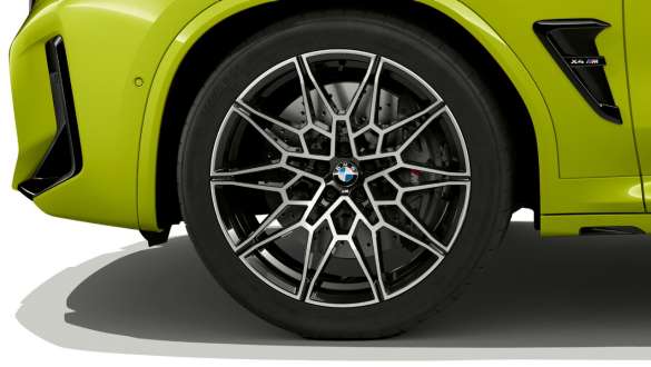 21’’ M 경합금 휠 V-스포크 스타일 765 M BMW X4 M 컴피티션 F98 LCI 페이스리프트 2021 BMW X4 M 컴피티션 F98 LCI 페이스리프트 2021 상파울루 옐로우 21" M 경합금 휠 V 스포크 스타일 765 M 클로즈업
