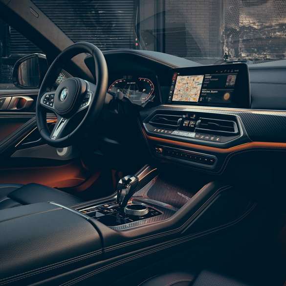 BMW X6 interior SUV G06. The interior of the BMW X6 SUV G06.