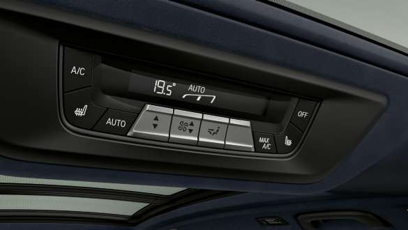 Automatic air conditioning with 5-zone control SUV G07 Close-up of the automatic air conditioning with 5-zone control SUV G07