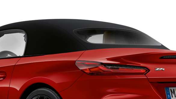 BMW Z4 로드스터의 소프트 탑 G29 BMW Z4 로드스터의 실루엣 소프트 탑이 닫힌 상태 G29