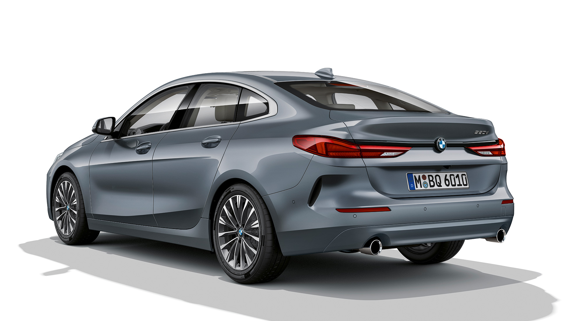 17″ light alloy wheels BMW 2 Series Gran Coupé Model Luxury Line F44 17″ light alloy wheels BMW 2 Series Gran Coupé Model Luxury Line Storm Bay metallic F44 three-quarter side view