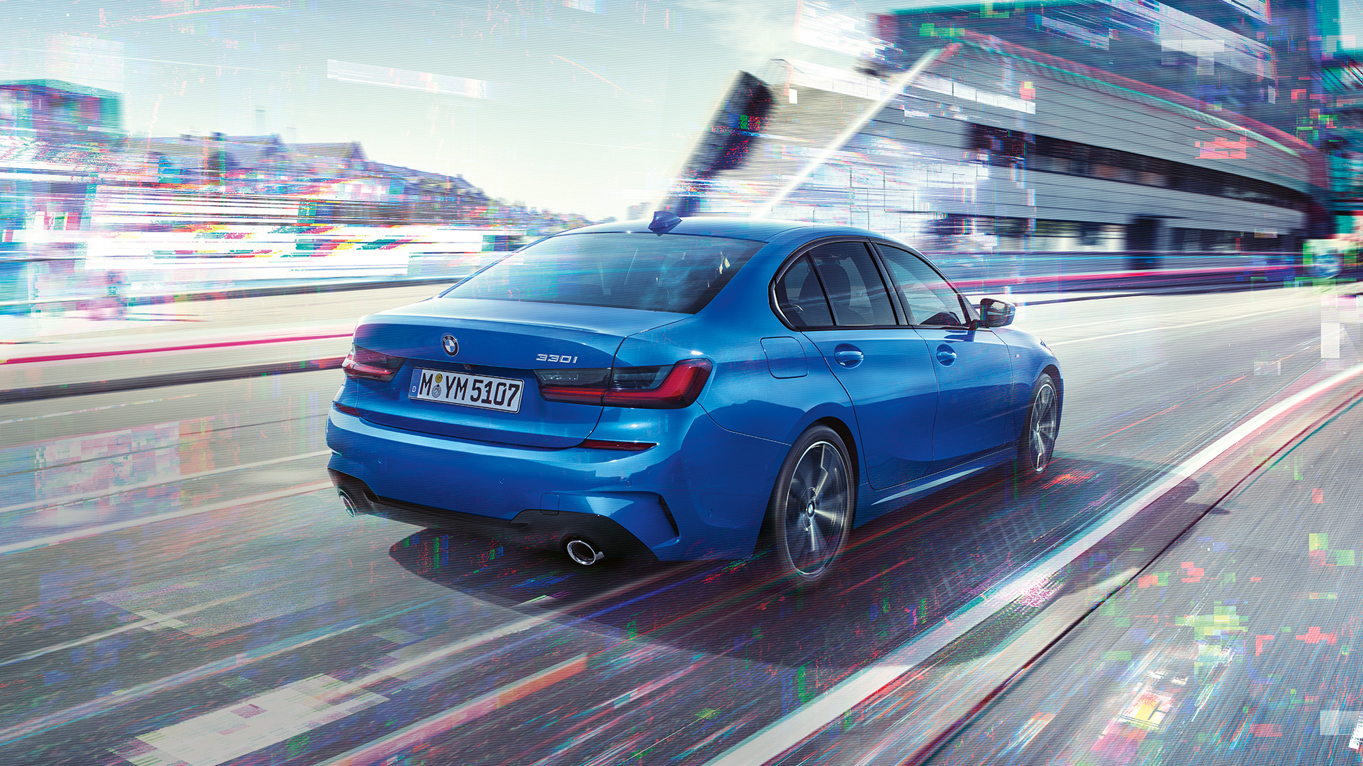 BMW 3시리즈 세단, 사이드 리어 도심 속 BMW 3시리즈 세단