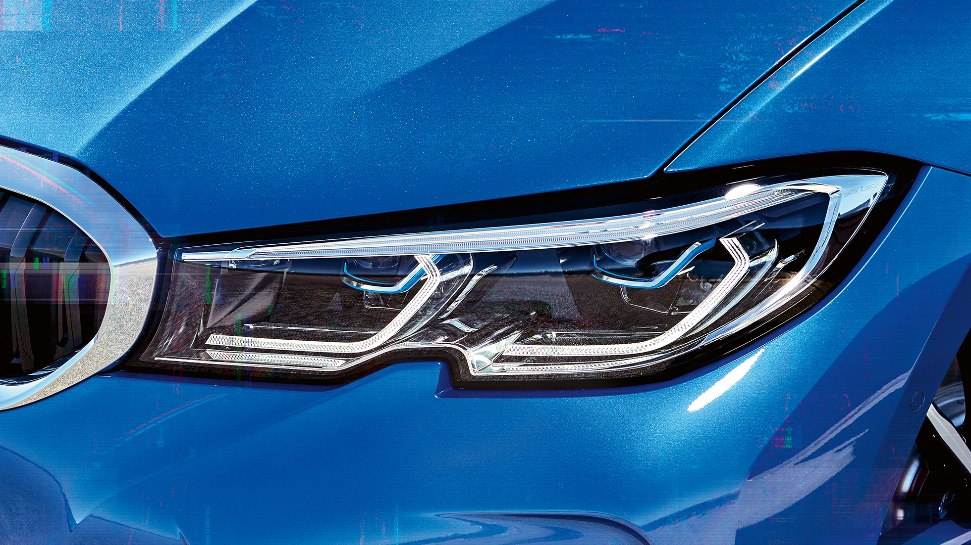 BMW 3시리즈 세단, BMW 레이저라이트 BMW 레이저라인트 헤드라이트 정면