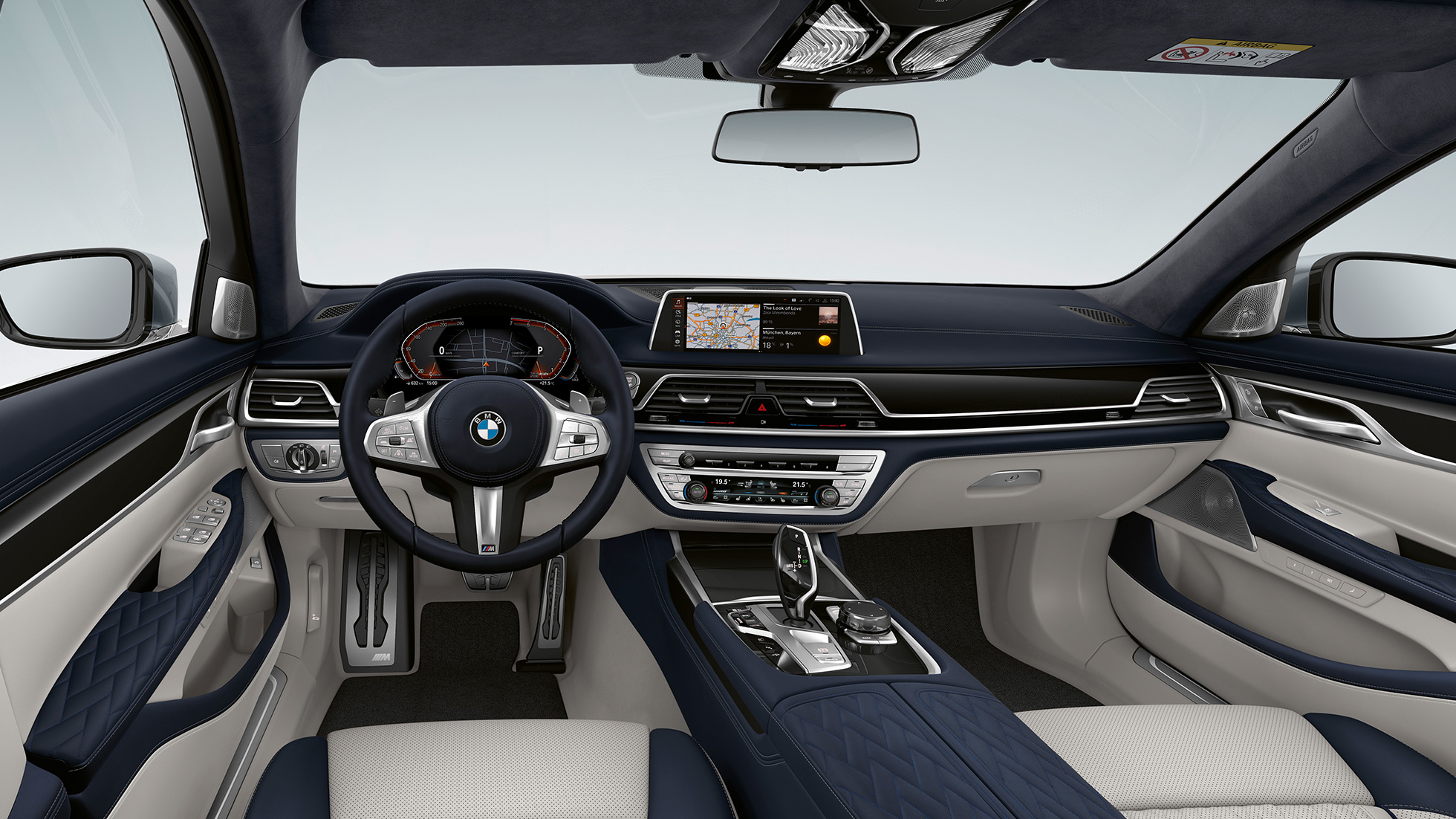 BMW 7시리즈 세단 M 스포츠 패키지, 인테리어 BMW 7시리즈 세단 M 스포츠 패키지의 인테리어