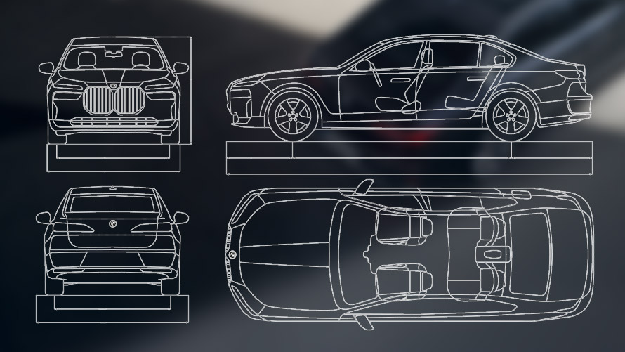 기술 데이터 BMW 7 시리즈 세단 G70 ICE 740i BMW 7 시리즈 세단 G70 ICE 740i 기술 데이터