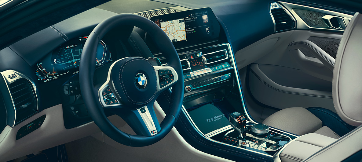BMW M850i Coupé First Edition, Drivers Cockpit Drivers Cockpit of the BMW M850i Coupé First Edition