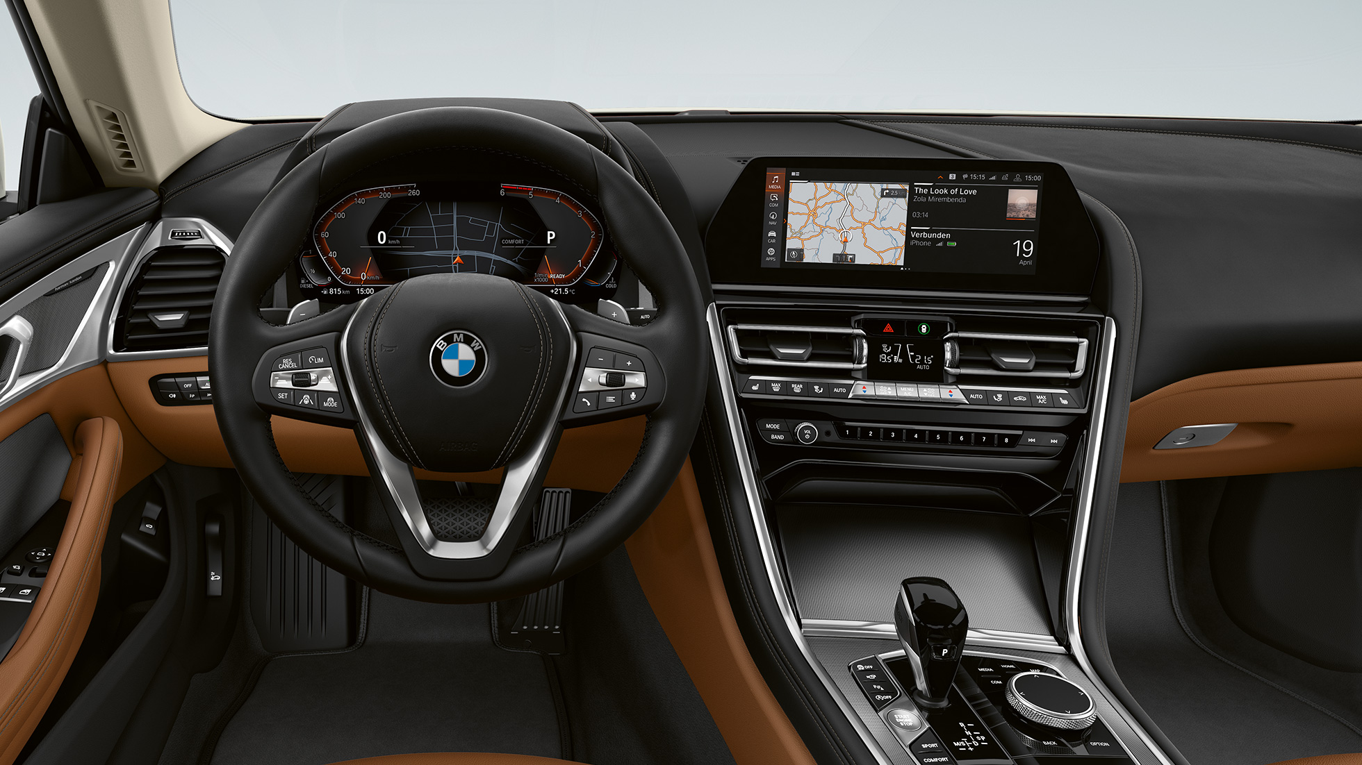 Interior trim finishers Aluminium 'Mesh effect' dark G15. BMW 8 Series Coupé, Cockpit, Interior trim finishers Aluminium 'Mesh effect' dark G15.