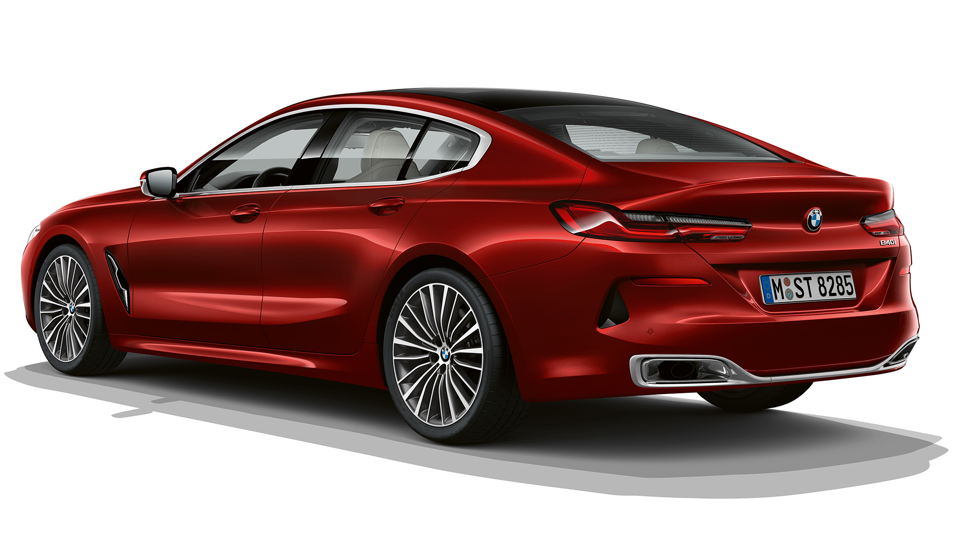 Base model three-quarter rear shot G16 BMW 8 Series Gran Coupé, base model three-quarter rear shot G16
