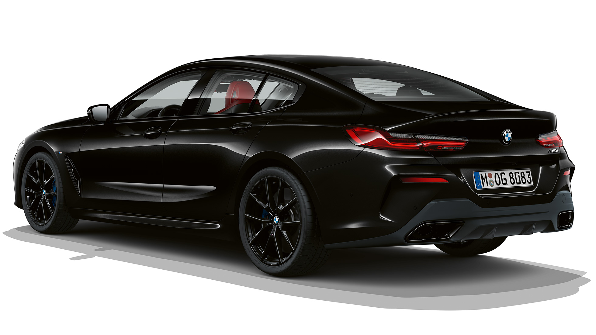 M Sport package three-quarter rear shot G16 BMW 8 Series Gran Coupé, M Sport package three-quarter rear shot G16