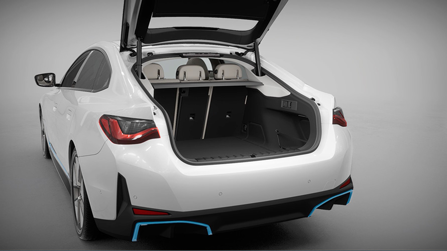 러기지 컴파트먼트 및 테일게이트 BMW i4 G26 2021 전기차 러기지 컴파트먼트 및 테일게이트 BMW i4 G26 2021 전기차