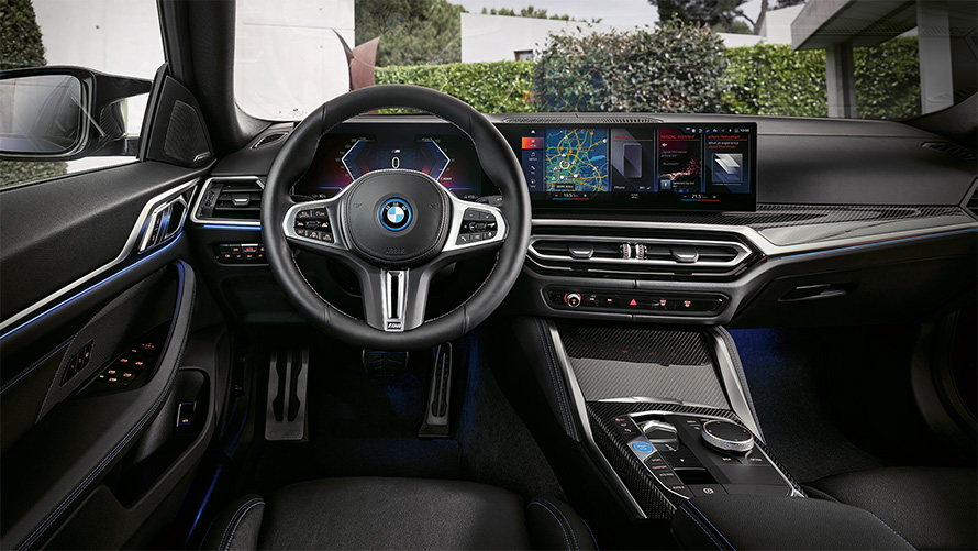 BMW i4 M50 G26 2021 인테리어 콕핏, 인스트루먼트 패널, 센터 콘솔