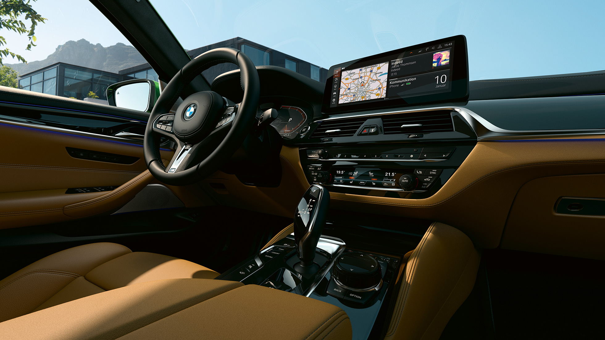 BMW M550i xDrive Sedan G30 LCI Facelift 2020 cockpit with 12,3'' Control Display BMW M550i xDrive Sedan G30 LCI Facelift 2020 cockpit with 12,3'' Control Display