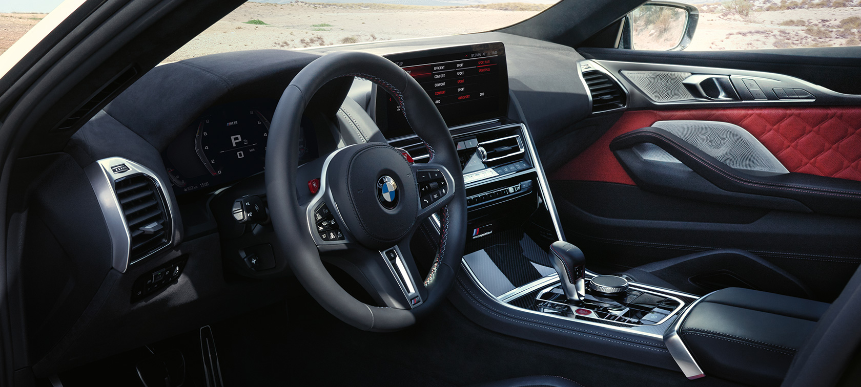 BMW M8 컴피티션 그란 쿠페 F93 LCI 페이스리프트 2022 콕핏 컨트롤 디스플레이 BMW M8 컴피티션 그란 쿠페 F93 LCI 페이스리프트 2022 콕핏 컨트롤 디스플레이