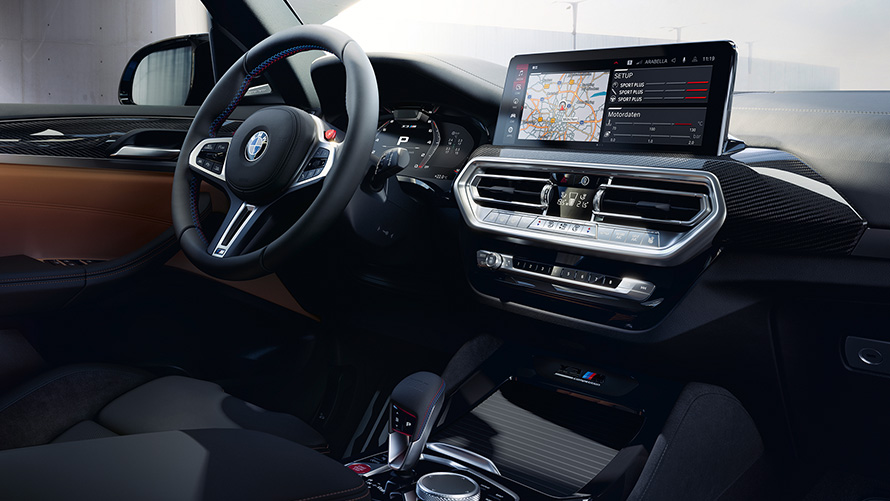BMW X3 M 컴피티션 F97 LCI 페이스리프트 2021 콕핏 인테리어