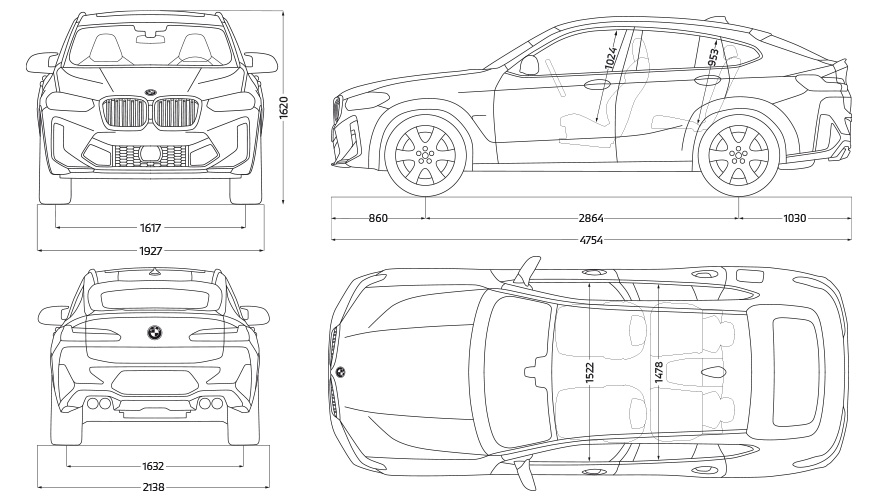 BMW X4 M 컴피티션 F98 LCI 페이스리프트 2021 측면도 정지 BMW X4 M 컴피티션 F98 LCI 페이스리프트 2021 측면도 정지