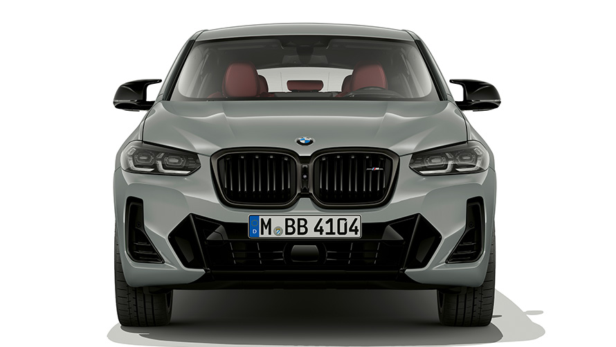 BMW X4 G02 Brooklyn Grey 클로즈업 전면 디자인 2021