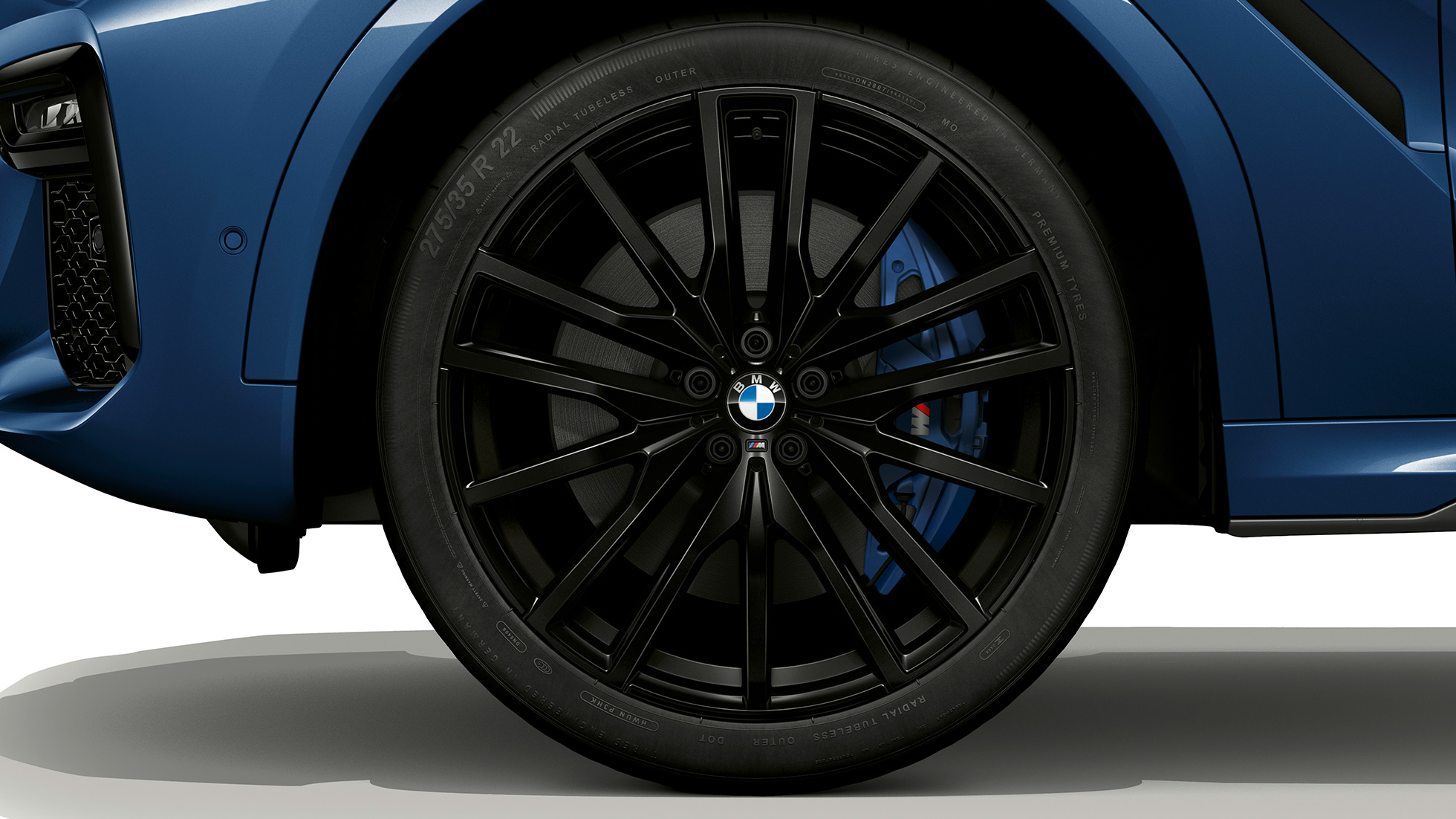 BMW X6 with M Sport package, light alloy wheel SUV G06. BMW X6 with M Sport package with focus on light alloy wheel SUV G06.