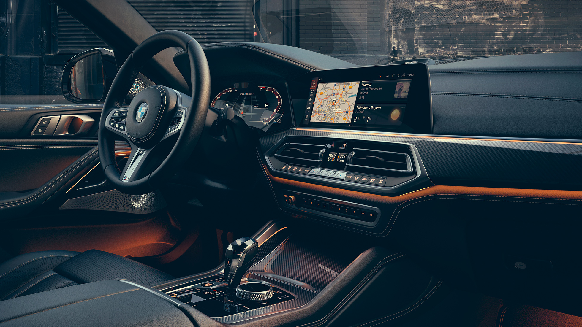 BMW X6 interior SUV G06. The interior of the BMW X6 SUV G06.