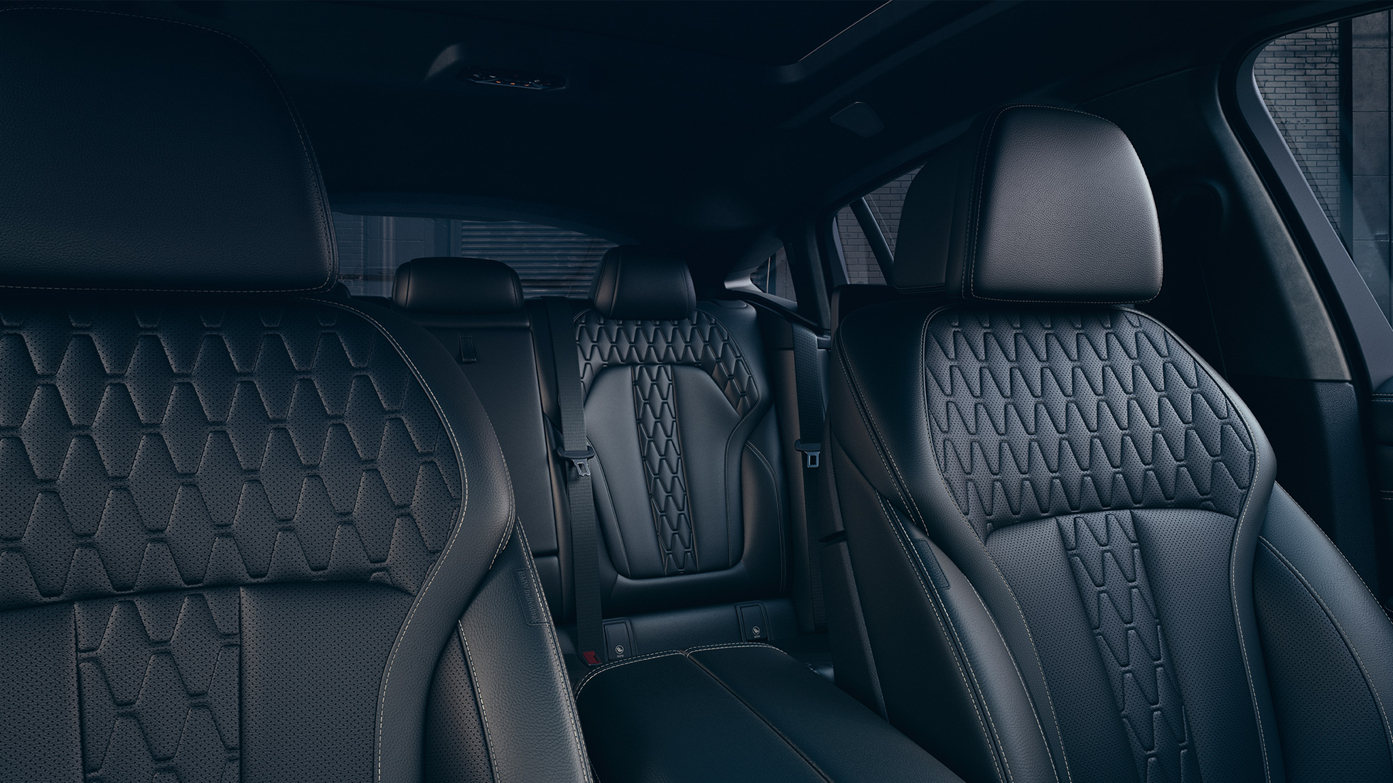 BMW X6 upholstery SUV G06. BMW X6 interior with view of upholstery SUV G06.