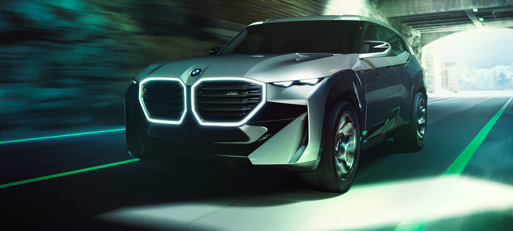 BMW 컨셉 XM (G09) 3/4 정면도 BMW 컨셉 XM (G09) 3/4 정면도