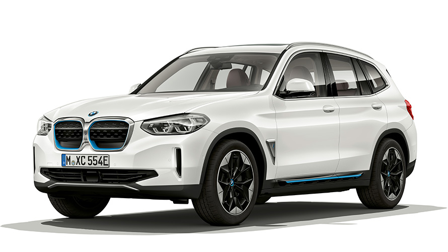 BMW iX3 studio shot BMW iX3 studio shot three-quarter front view