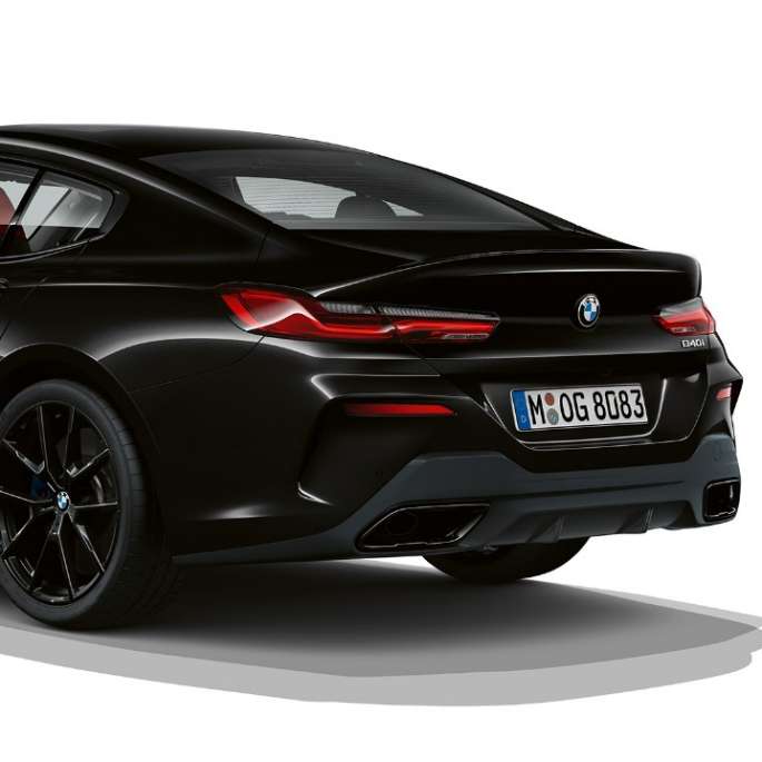 BMW 8 Series Gran Coupé, M Sport package three-quarter rear shot G16